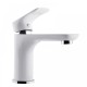 Round Chrome Shower Slider with Sliding Handpiece Holder & Soap Dish With Solid Brass White & Chrome Basin Mixer Tap Combo